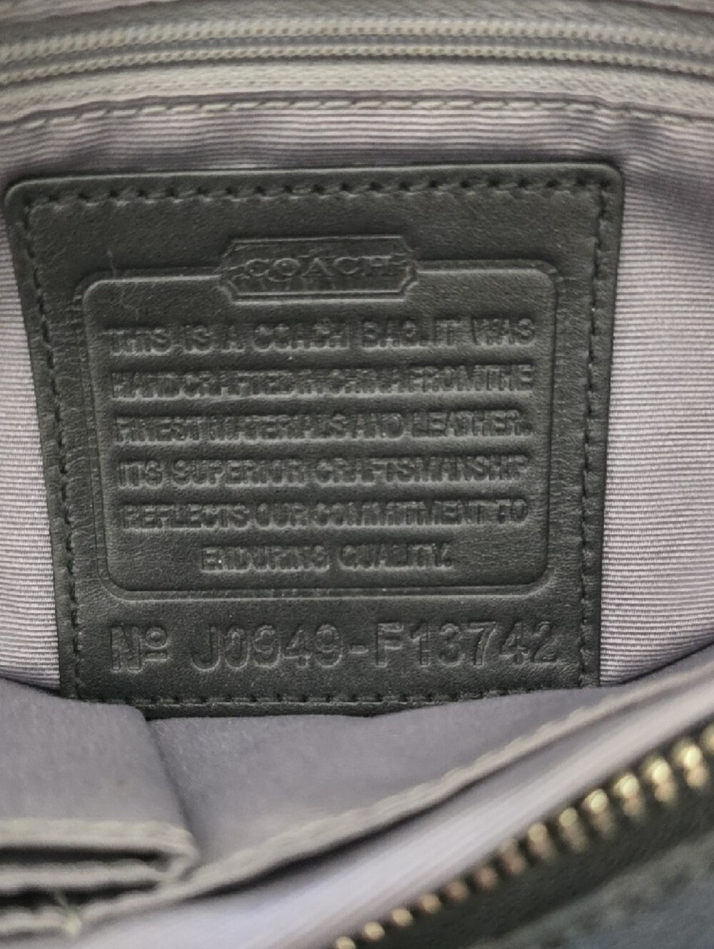 Coach Black Signature Shoulder Tote - Picture 2 of 12